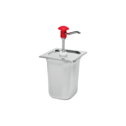 Distributeur de sauce gastronorme en inox avec pot 2.5L - KSD-2010-000 - Linum