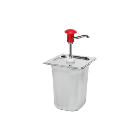 Distributeur de sauce gastronorme en inox avec pot 2.5L - KSD-2010-000 - Linum