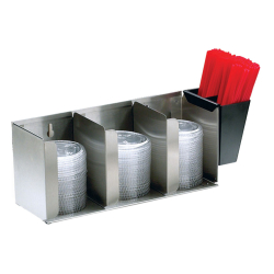 Distributeur Couvercles/Pailles 3 Compartiments - LDP-1014-000 - Linum