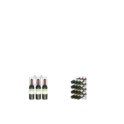 Casier &agrave; Vin de Pr&eacute;sentation VisioPlus 4 Niveaux - 12 Bouteilles - VSR-2130-845 - Linum