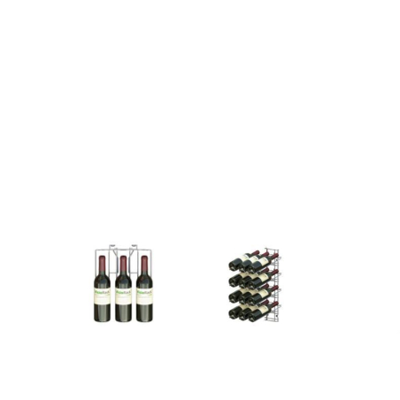 Casier &agrave; Vin de Pr&eacute;sentation VisioPlus 4 Niveaux - 12 Bouteilles - VSR-2130-845 - Linum