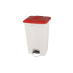 Poubelle &agrave; p&eacute;dale rectangulaire - 90L - WPB-3090-070 - Linum