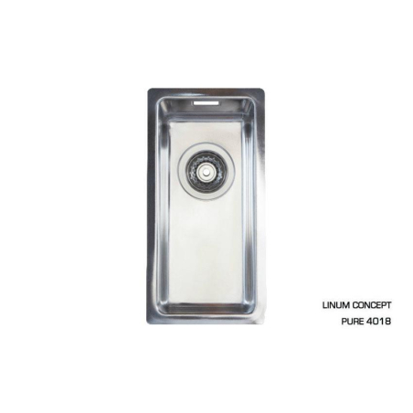Cuve Inox Polie 180x400x140mm avec Trop-plein Int&eacute;gr&eacute; - RMR-0418-841 - Linum