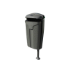 Corbeille &agrave; d&eacute;chets Durable avec Cendrier en Inox - PCO-5001-022 - Linum