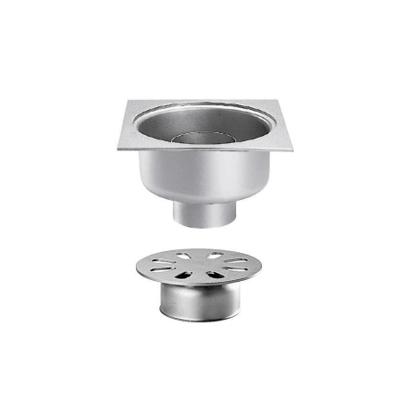 Siphon de sol en inox Sortie verticale 100mm - FMC-4101-000 - Linum