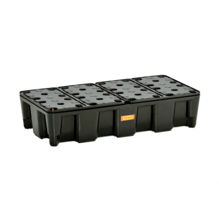 Bac de r&eacute;tention HD bas 35L avec caillebotis - REC-0012-020 - Linum