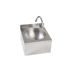 Lave-mains en Inox avec Cuve Ronde 300x315mm - Sans Dos - LHH-3100-000 - Linum