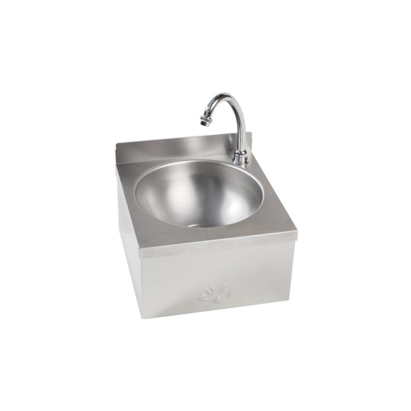 Lave-mains en Inox avec Cuve Ronde 300x315mm - Sans Dos - LHH-3100-000 - Linum
