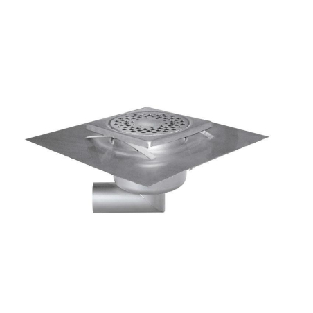 Siphon de sol en inox Sortie lat&eacute;rale - FMC-2006-000 - Linum