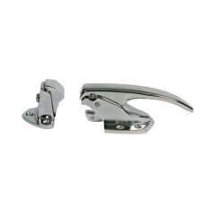 Loqueteaux meubles frigos Serrure en applique pos chrom&eacute;e avec nez r&eacute;glable - RLB-7210-845 - Linum