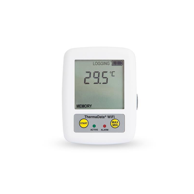Enregistreur de Temp&eacute;rature ThermoData WiFi avec capteur int&eacute;gr&eacute; - ETI-3820-000 - Linum