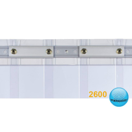 Rideaux &agrave; lani&egrave;res Fermoflex Profil de fixation Alu 2290 mm - FFX-4204-000 - Linum