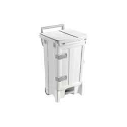 Poubelle &agrave; p&eacute;dale mobile avec porte - 90 L - WPP-1090-010 - Linum