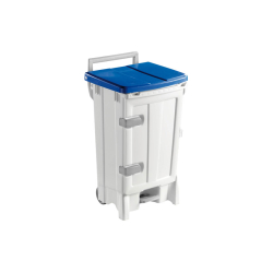 Poubelle Mobile &agrave; P&eacute;dale & Porte - 90 L - WPP-1090-060 - Linum