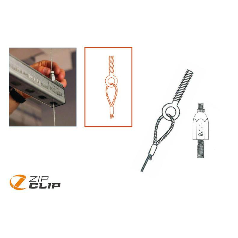 Syst&egrave;me de Suspension Strut-Lock M8 avec &oelig;il - 5m pour 90kg - ZCP-1505-873 - Linum