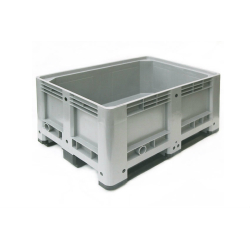 Caisse-palette ferm&eacute;e 330L avec 3 semelles - BPC-8300-050 - Linum