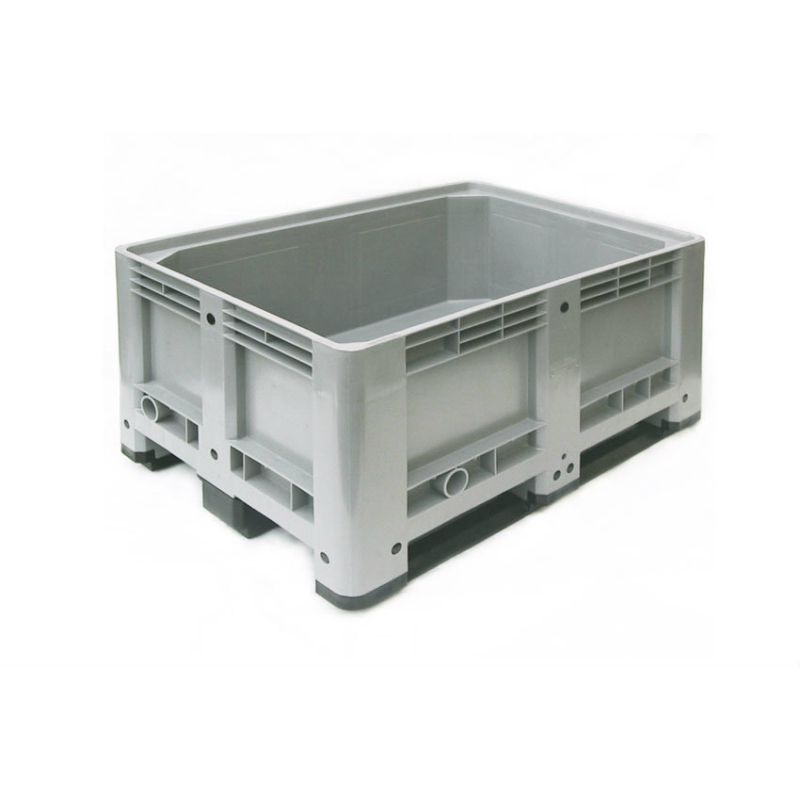 Caisse-palette ferm&eacute;e 330L avec 3 semelles - BPC-8300-050 - Linum
