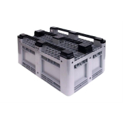 Caisse-palette ferm&eacute;e 330L avec 3 semelles - BPC-8300-050 - Linum