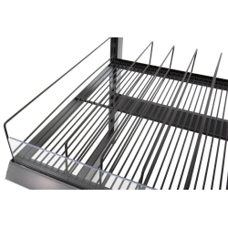 Rayonnage FIFO en fil fixe inclin&eacute; ou horizontal - FIF-1120-020 - Linum