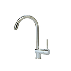 Robinet M&eacute;langeur de Table Chrom&eacute; avec Gicleur &Eacute;tirable - LKL-1519-000 - Linum