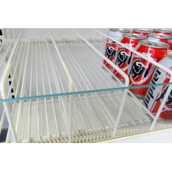 Rayonnage FIFO en Fil Fixe Renforc&eacute; 760mm avec Plexi - FIF-1221-010 - Linum