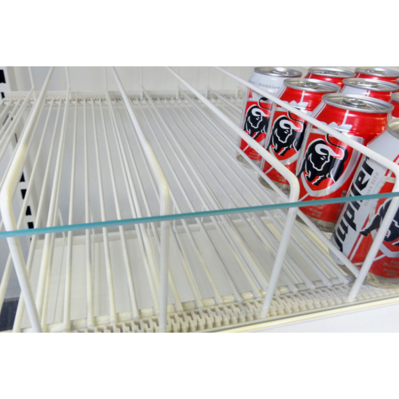 Rayonnage FIFO en Fil Fixe Renforc&eacute; 760mm avec Plexi - FIF-1221-010 - Linum