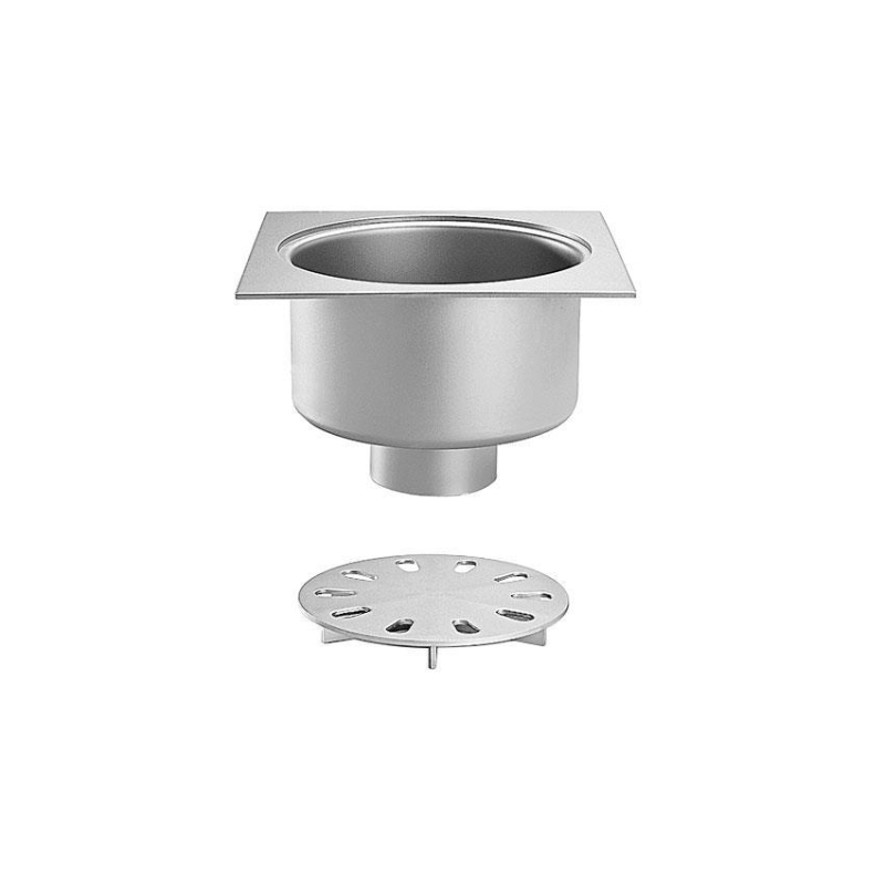 Siphon de sol en inox Sortie verticale 125mm pour charges lourdes - FMC-5130-000 - Linum
