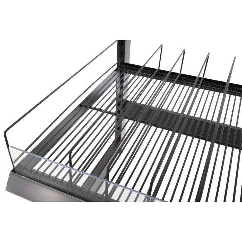 Rayonnage FIFO Fixe Renforc&eacute; 660mm avec Plexi - FIF-1211-020 - Linum