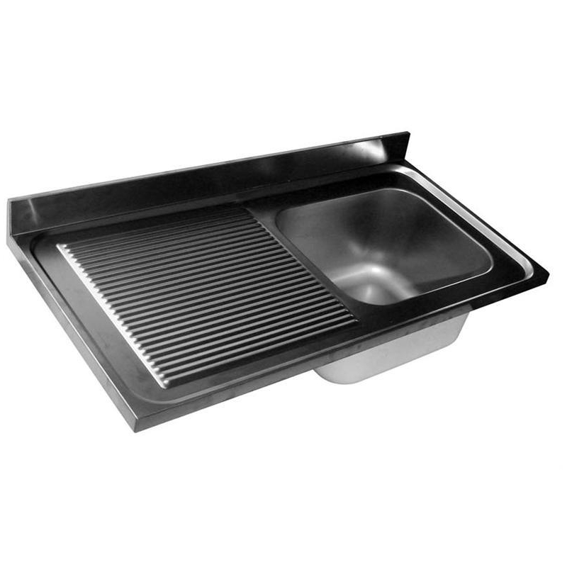 Dessus de plonge Inox avec &eacute;gouttoir gauche - LSI-7112-000 - Linum