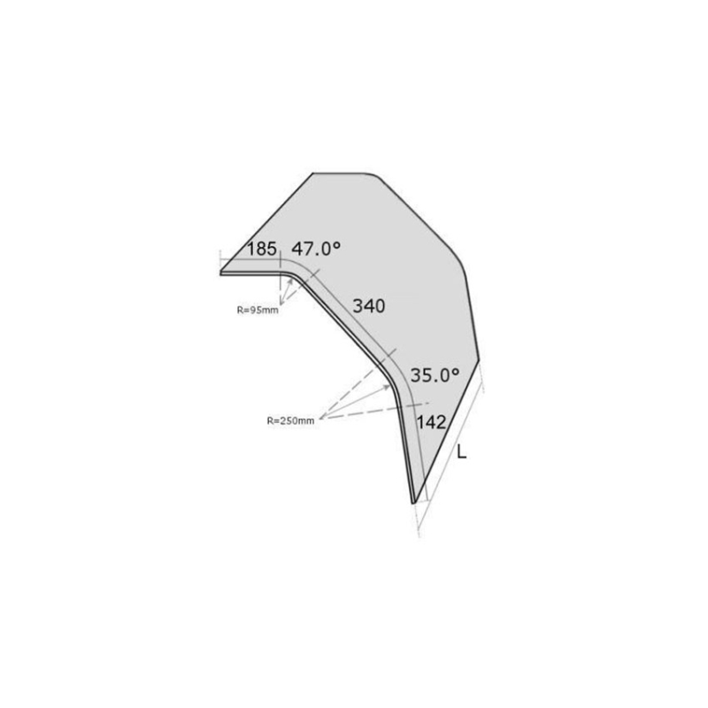 Vitre panoramique Verre tremp&eacute; sans trous - PNR-9071-000 - Linum