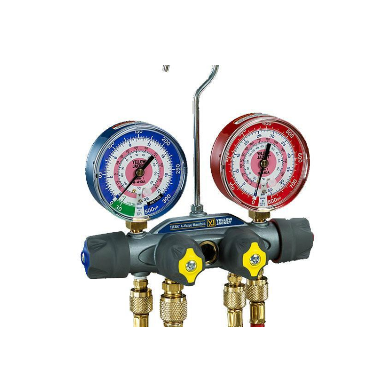Manifold Titan 4 clapets Pour Gaz R410A et R32 - YJT-0010-000 - Linum