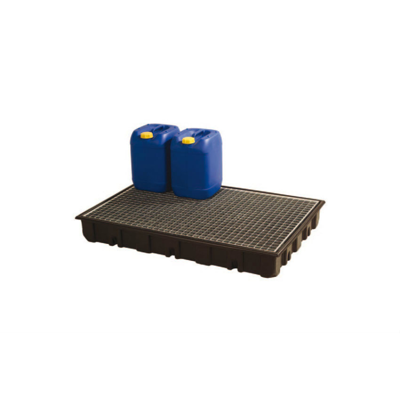 Bac de r&eacute;tention 120L avec platforme zingu&eacute;e - REK-0013-020 - Linum