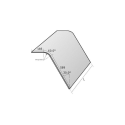Vitre Panoramique Tremp&eacute;e sans trous - VMB/E 0620 - Linum