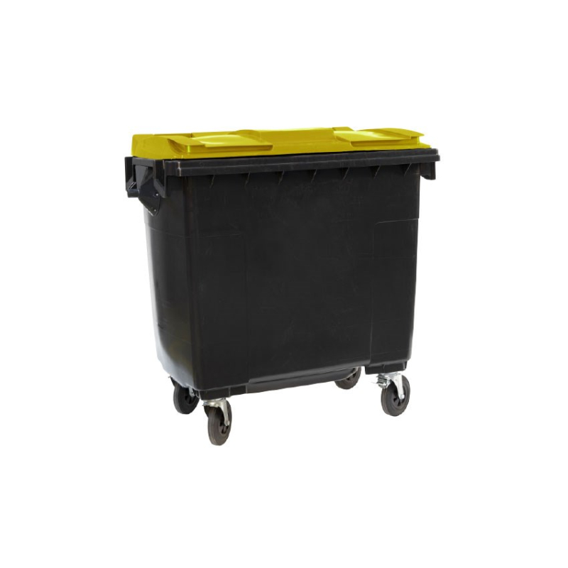 Conteneur &agrave; D&eacute;chets 4 Roues Pivotantes - 770L &ndash; WCO-7701-080 - Linum