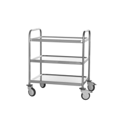 Chariot de Service Inox 3 Plateaux - CRT-4630-000 - Linum