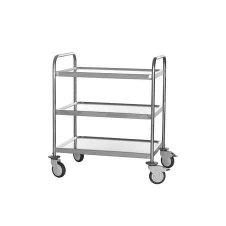 Chariot de Service Inox 3 Plateaux - CRT-4630-000 - Linum