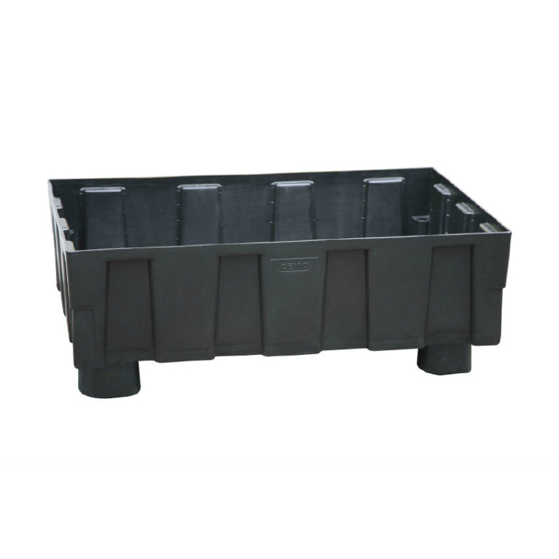 Bac de r&eacute;tention HD 250L sur 4 pieds sans caillebotis - REC-1001-020 - Linum