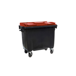 Conteneur &agrave; d&eacute;chets 4 roues pivotantes - WCO-6601-070 - Linum