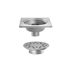 Siphon de sol en inox Sortie verticale 300x300 mm - FMC-5108-000 - Linum