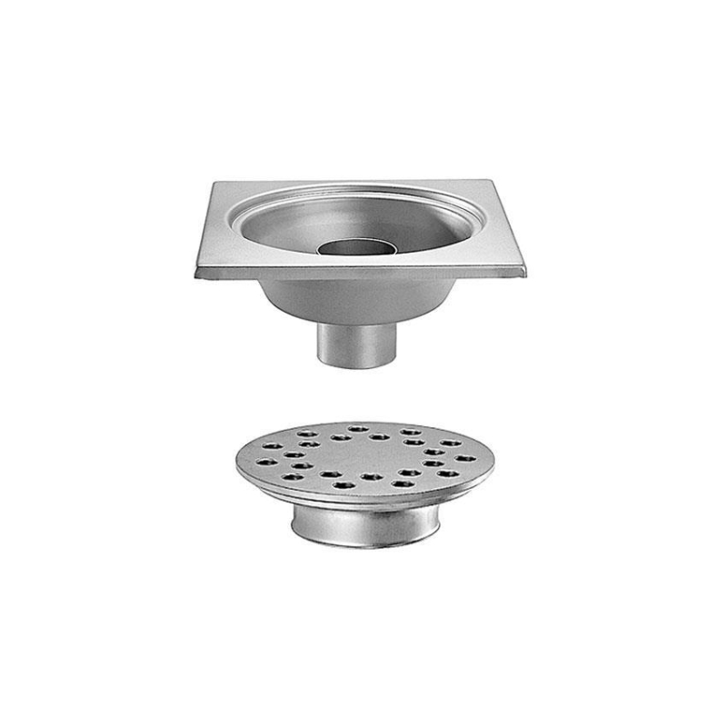 Siphon de sol en inox Sortie verticale 300x300 mm - FMC-5108-000 - Linum