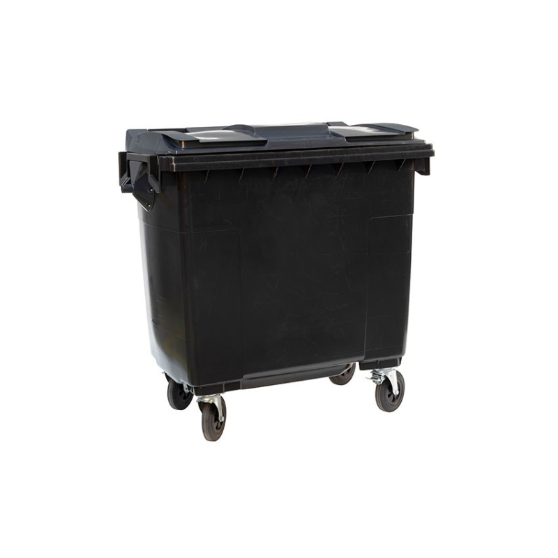 Conteneur &agrave; d&eacute;chets 4 roues pivotantes Ergonomique 770L - WCO-7700-020 - Linum