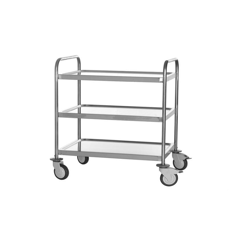 Chariot de Service Inox 3 Plateaux - CRT-4730-000 - Linum