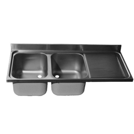 Dessus de plonge Inox Premium avec &Eacute;gouttoir Droit - LSI-6223-000 - Linum