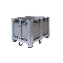Caisse-palette ferm&eacute;e 330L avec 4 roues - BPC-8400-050 - Linum