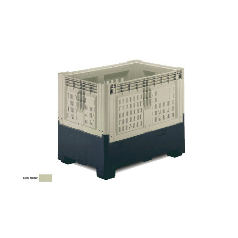 Caisse-palette repliable ajour&eacute;e avec 2 semelles - SMP-8982-093 - Linum