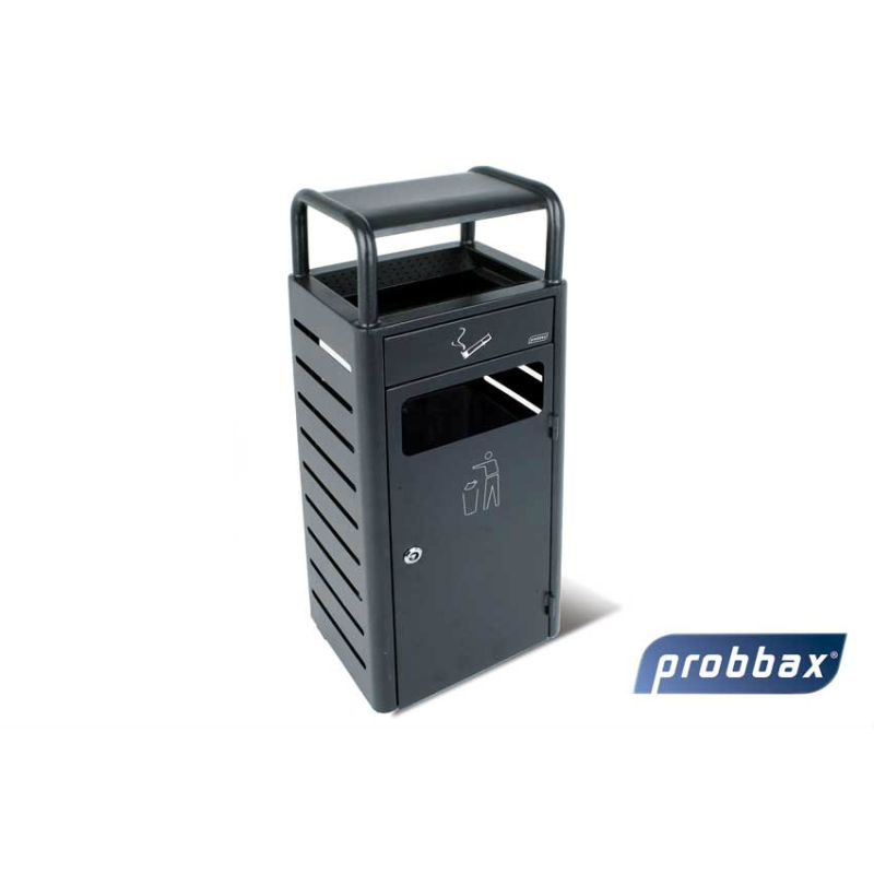 Combin&eacute; Poubelle/Cendrier Capacit&eacute; &Eacute;lev&eacute;e - ATF-4105-022 - Linum