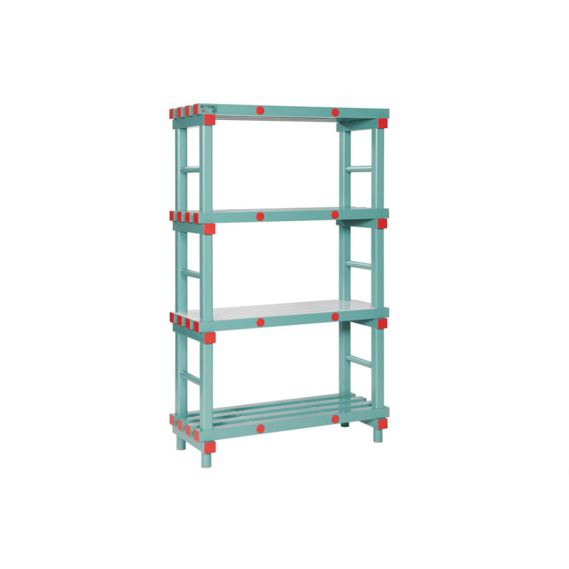 Rayonnage en plastique Robuste 4 Niveaux - RAC-1004-040 - Linum