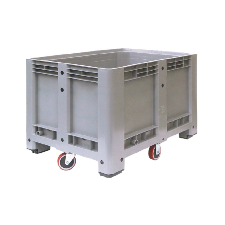 Caisse-palette ferm&eacute;e Grande Capacit&eacute; 610 L avec 4 roues - BPC-1401-050 - Linum
