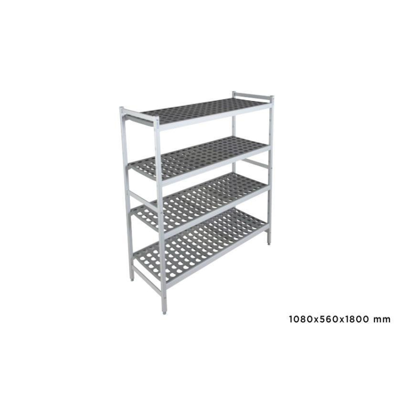 Rayon de base 4 Niveaux avec Clayettes Perfor&eacute;es - FAA-4541-000 - Linum