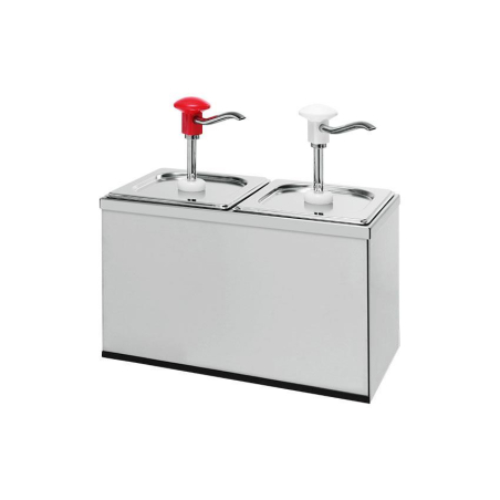 Distributeur de sauce en inox avec syst&egrave;me de pompe ajustable - KSD-2020-000 - Linum